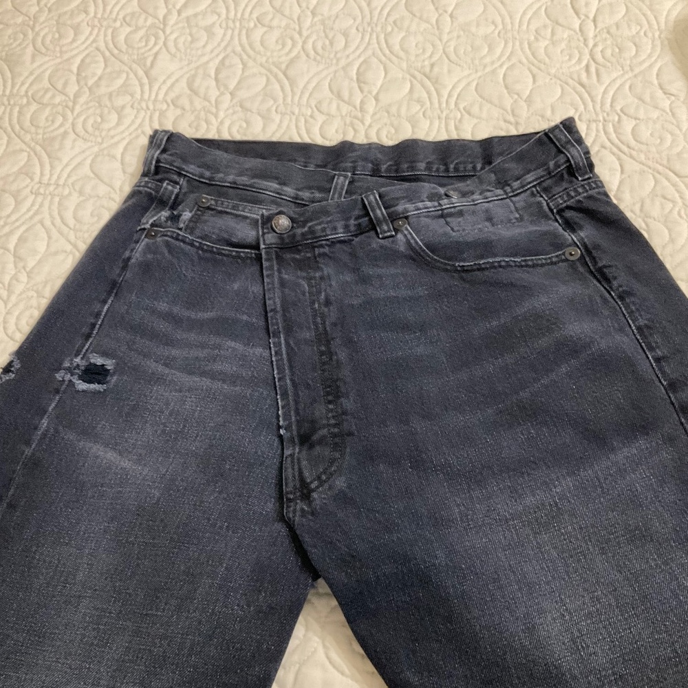 R13 Crossover Knee Length Women Shorts in Black - Picture 6 of 6